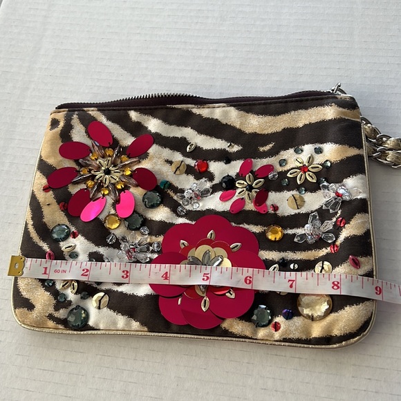 Express Zebra Sequin Mini Bag/Clutch - Picture 7 of 7